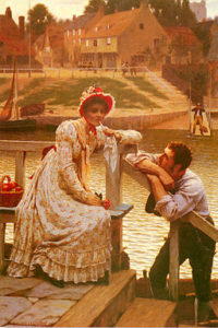 Oil painting-Leighton Courtship