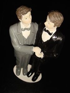 Gay wedding cake topper