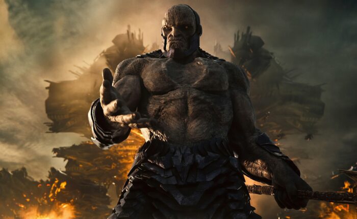Galactic tyrant Darkseid (voiced by Ray Porter) prepares to conquer another world in "Zack Snyder's Justice League" (2021).